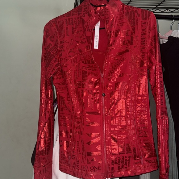 Lululemon Define Jacket *Manifesto 20YR Manifesto Foil Dark Red *RARE* 8 - Picture 3 of 8